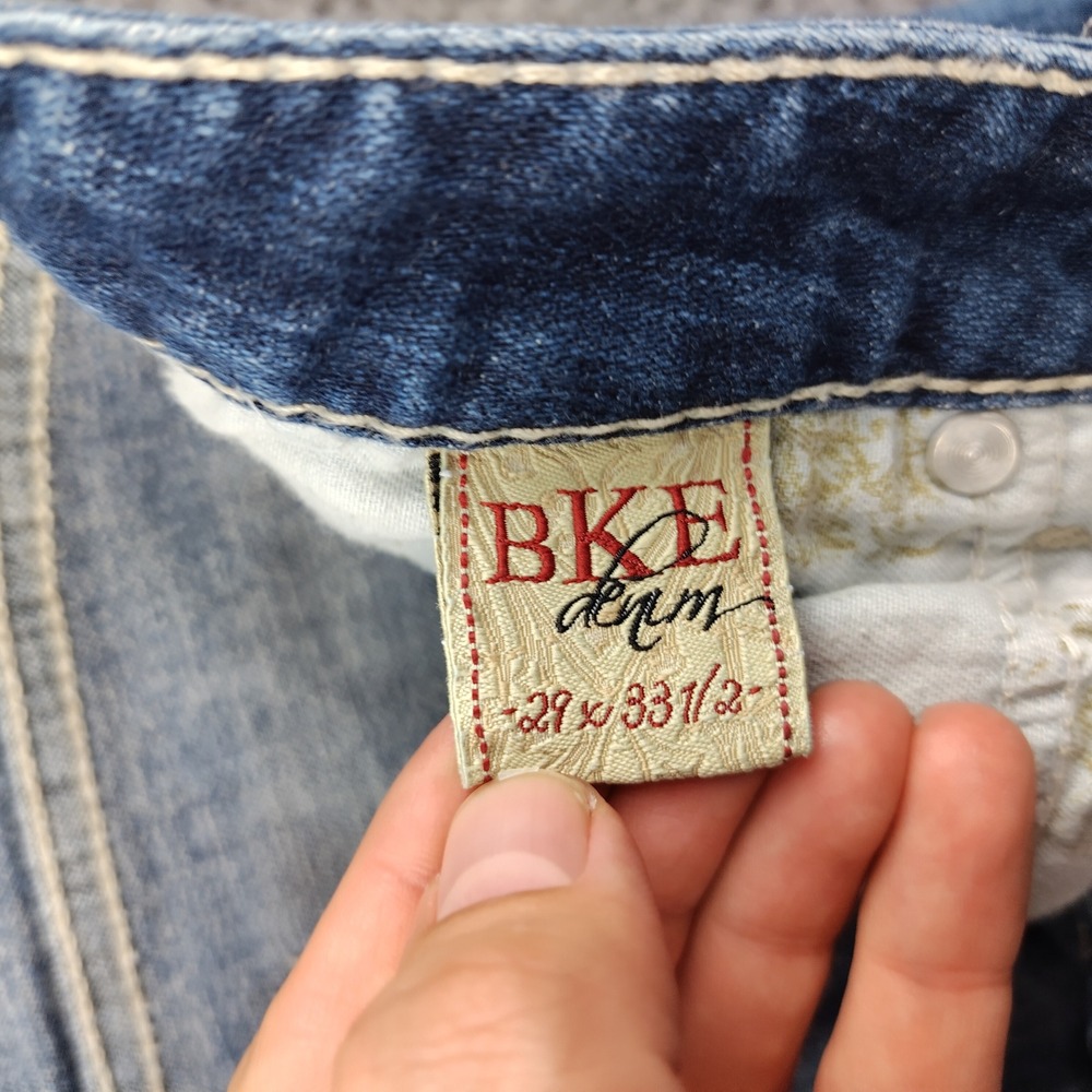 VTG BKE Stella Bootcut Jeans Womens 29x33.5 Medium Wash Stretch Denim Low Rise - Picture 7 of 8